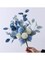 Artificial Chrysanthemum Bouquet for Decoration Blue and White Flowers or Vase Silk Flowers for Home Bathroom Decor